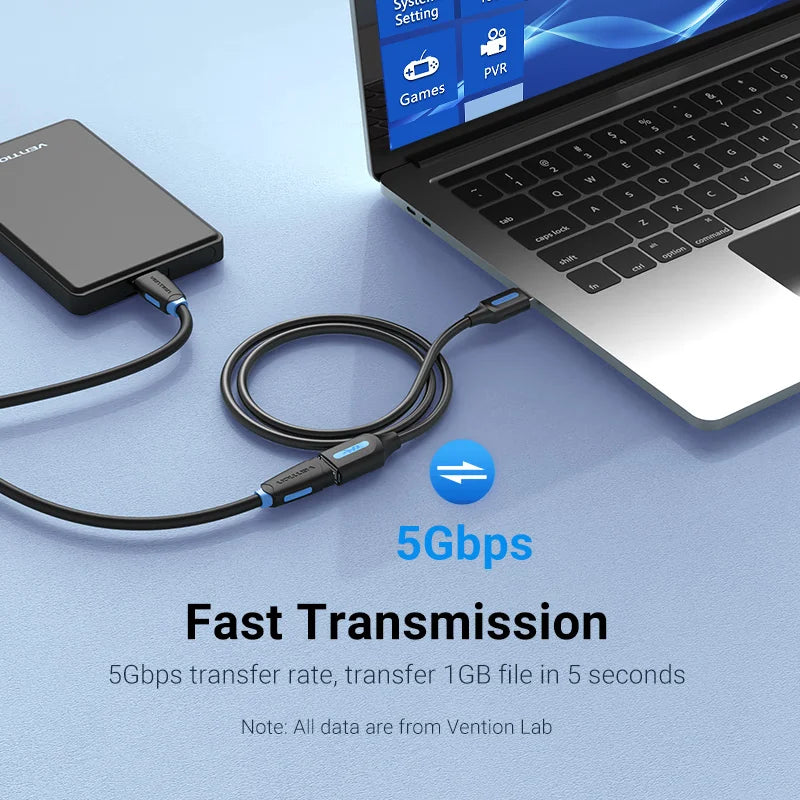 Vention USB 3.0 Extension Cable USB 2.0 Cable USB Male to Female Data Cord for Smart TV PS4 Xbox One PC USB 3.0 Extension Cable