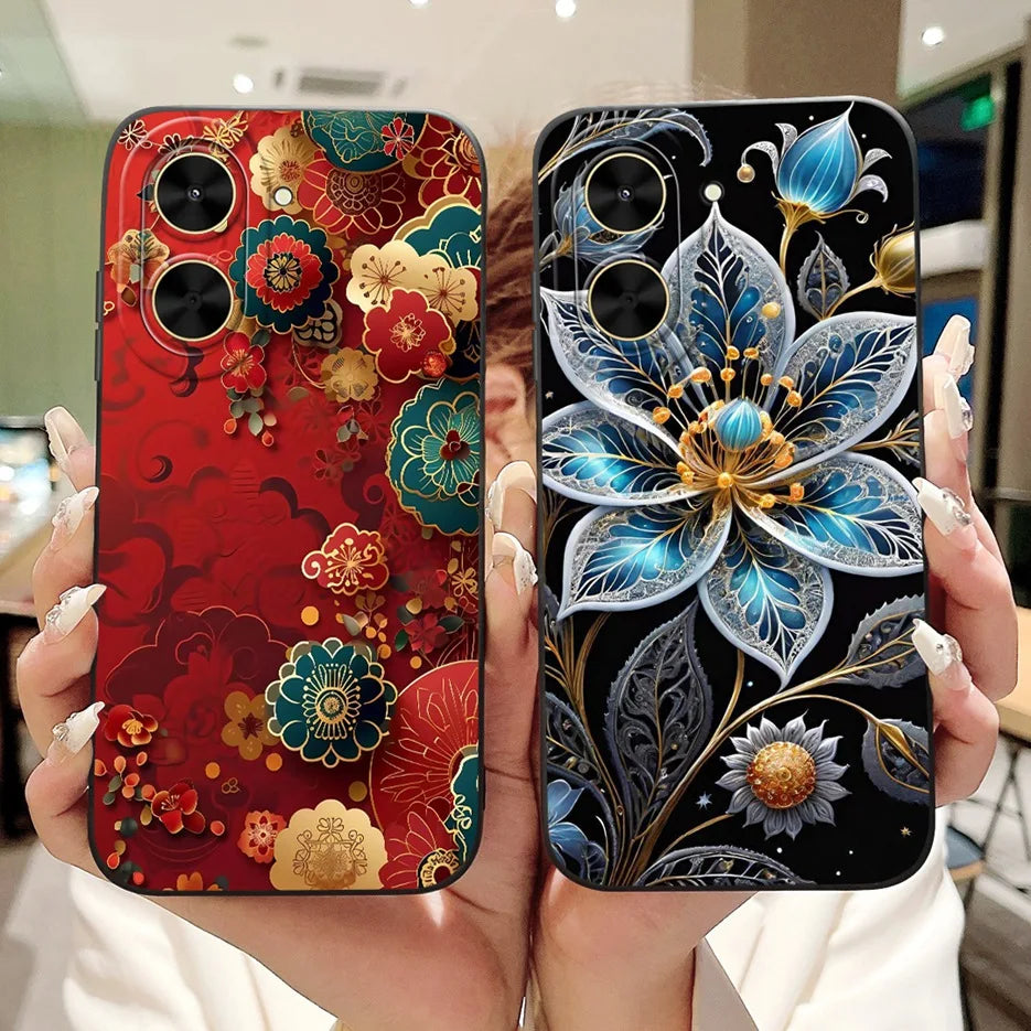 Capa para Xiaomi Redmi A5 4G PocoC71, nova capa moderna com pintura em tons de doce, capa de TPU macia e fosca para Xiaomi Poco C71 Redmi A5.