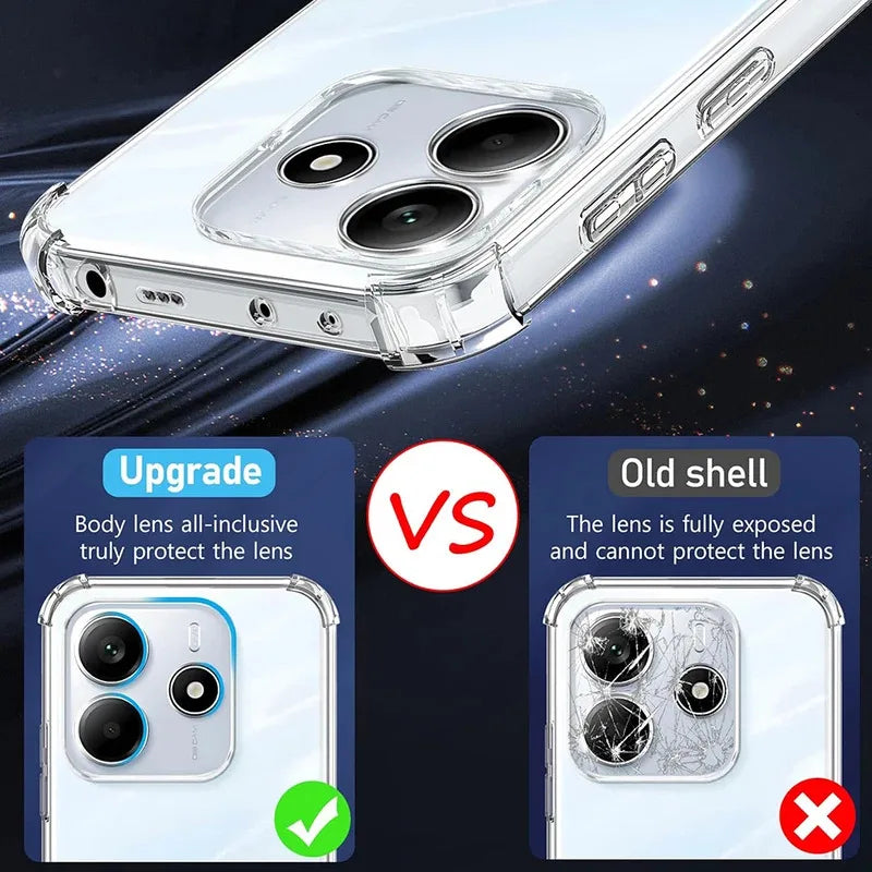 Capas de silicone à prova de choque para Xiaomi Redmi Note 14 5G. Capa protetora ultrafina e macia para a parte traseira do Xiaomi Redmi Note 14 Note 14 5G.