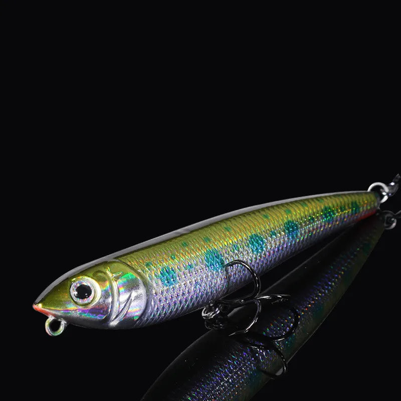 Isca artificial rígida DOG Fishing Pencil Lure Topwater Magician Dogs, 10g/9cm, 1 unidade em promoção.