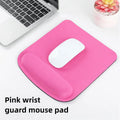 Mouse pad quadrado com apoio de pulso em EVA antiderrapante, macio e confortável para uso no escritório.