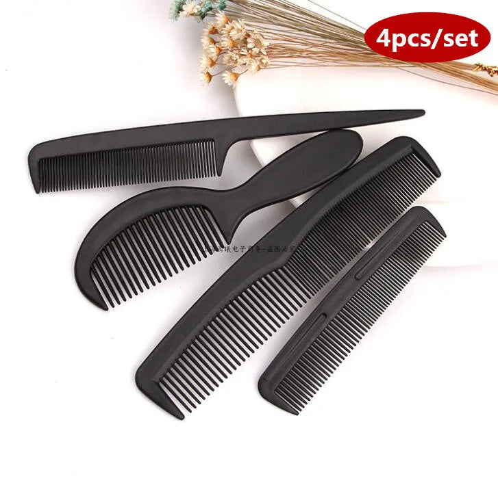 Anti-Static Black Plastic Hairbrush for Men & Women Salon Professional Hairdressing Styling Tool