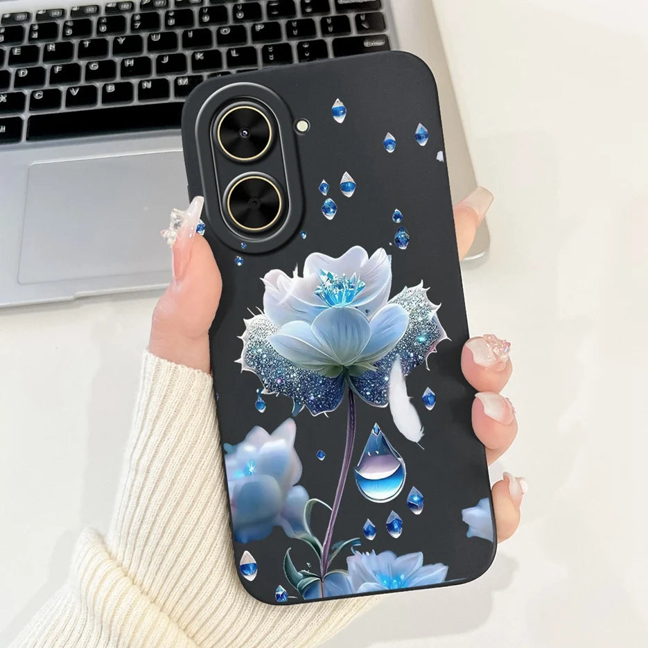 Capa para Xiaomi Redmi A5 4G PocoC71, nova capa moderna com pintura em tons de doce, capa de TPU macia e fosca para Xiaomi Poco C71 Redmi A5.