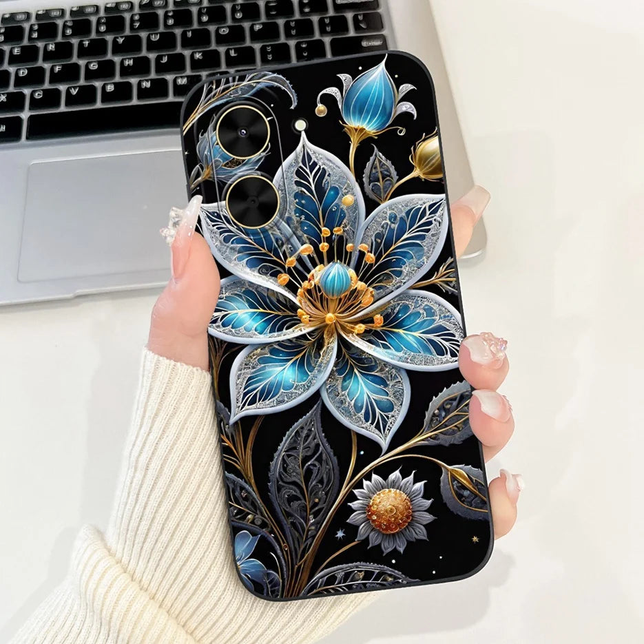 Capa para Xiaomi Redmi A5 4G PocoC71, nova capa moderna com pintura em tons de doce, capa de TPU macia e fosca para Xiaomi Poco C71 Redmi A5.