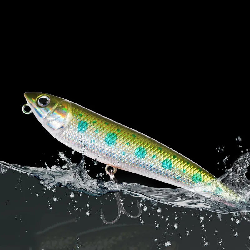 Isca artificial rígida DOG Fishing Pencil Lure Topwater Magician Dogs, 10g/9cm, 1 unidade em promoção.