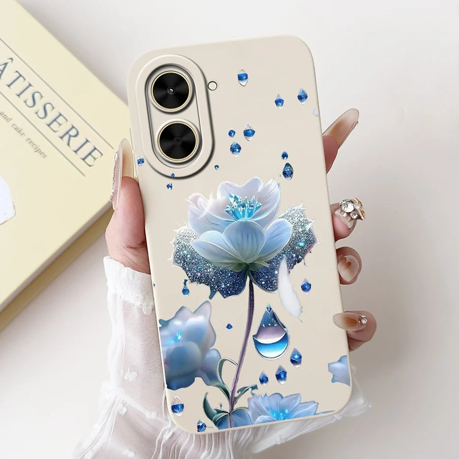 Capa para Xiaomi Redmi A5 4G PocoC71, nova capa moderna com pintura em tons de doce, capa de TPU macia e fosca para Xiaomi Poco C71 Redmi A5.