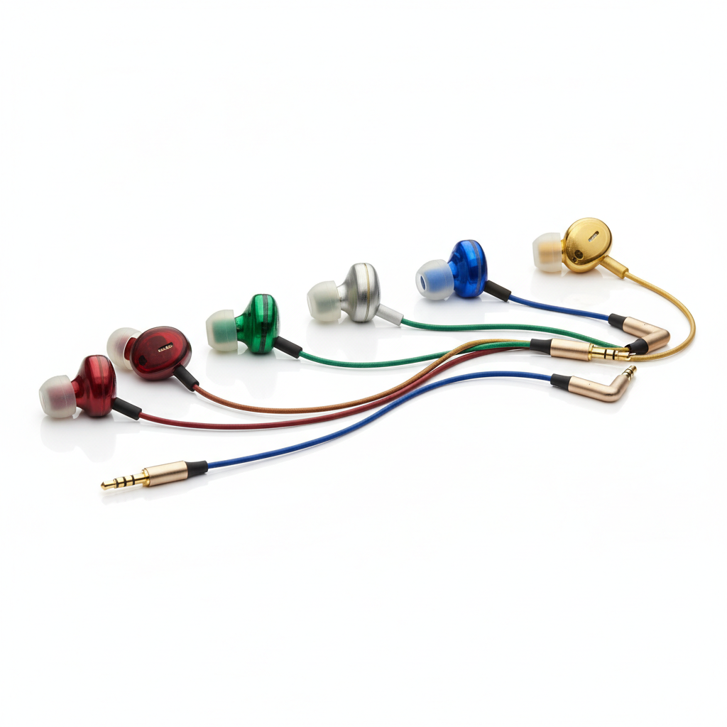 Fone de Ouvido 3.5mm In-Ear com fundo branco
